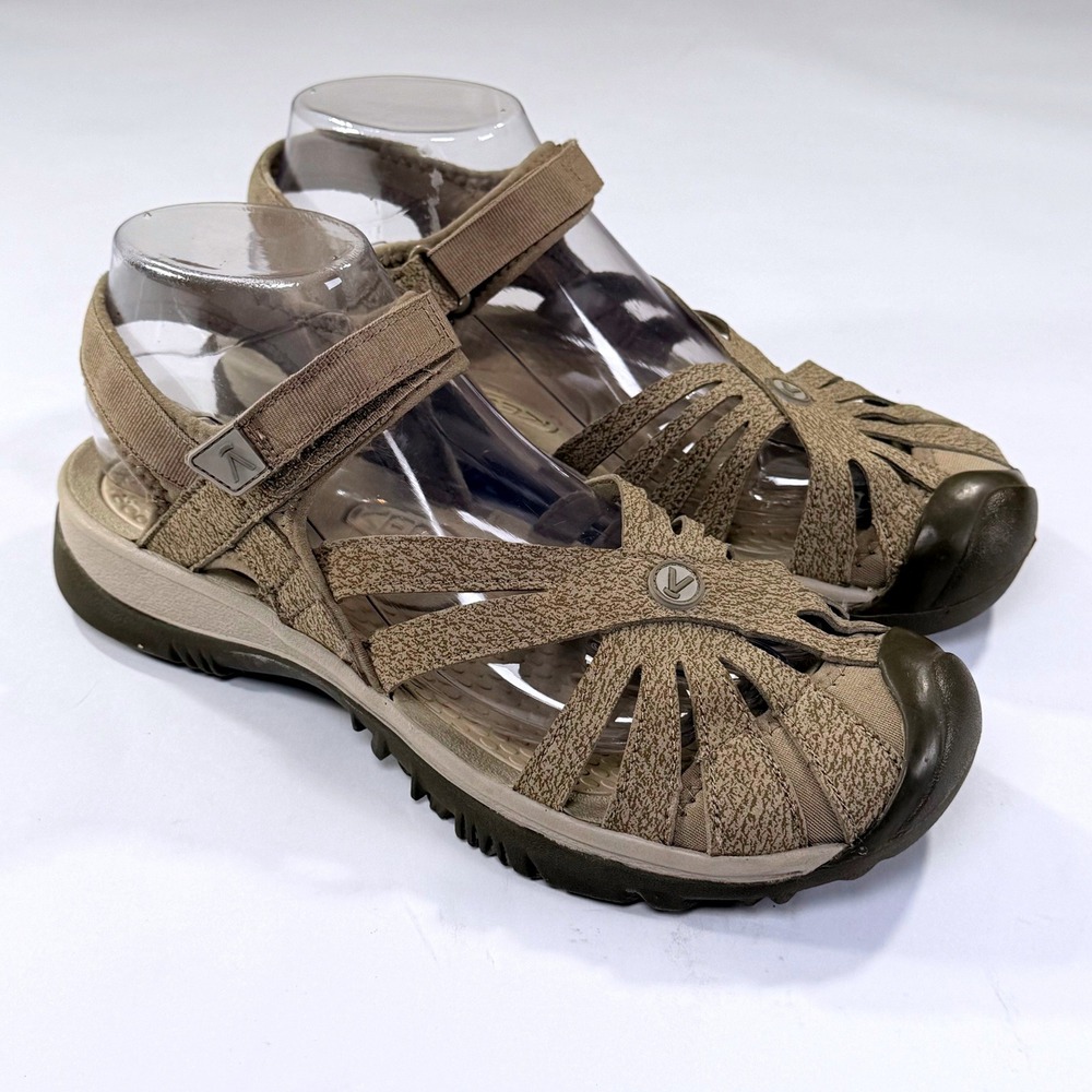 KEEN Rose Sandal Womens 9 Taupe Brown Strappy Hiking Outdoor Sport Trail Comfort